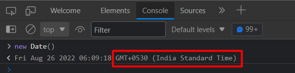 Showing the current time zone in the console window